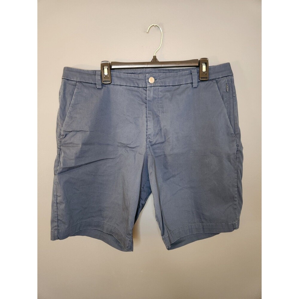 Lululemon Shorts Men's 36 Navy Blue Cotton Nylon 9" Inseam Stretch Athleisure